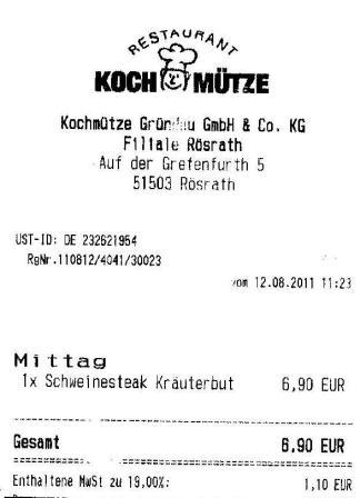 sfat Hffner Kochmtze Restaurant